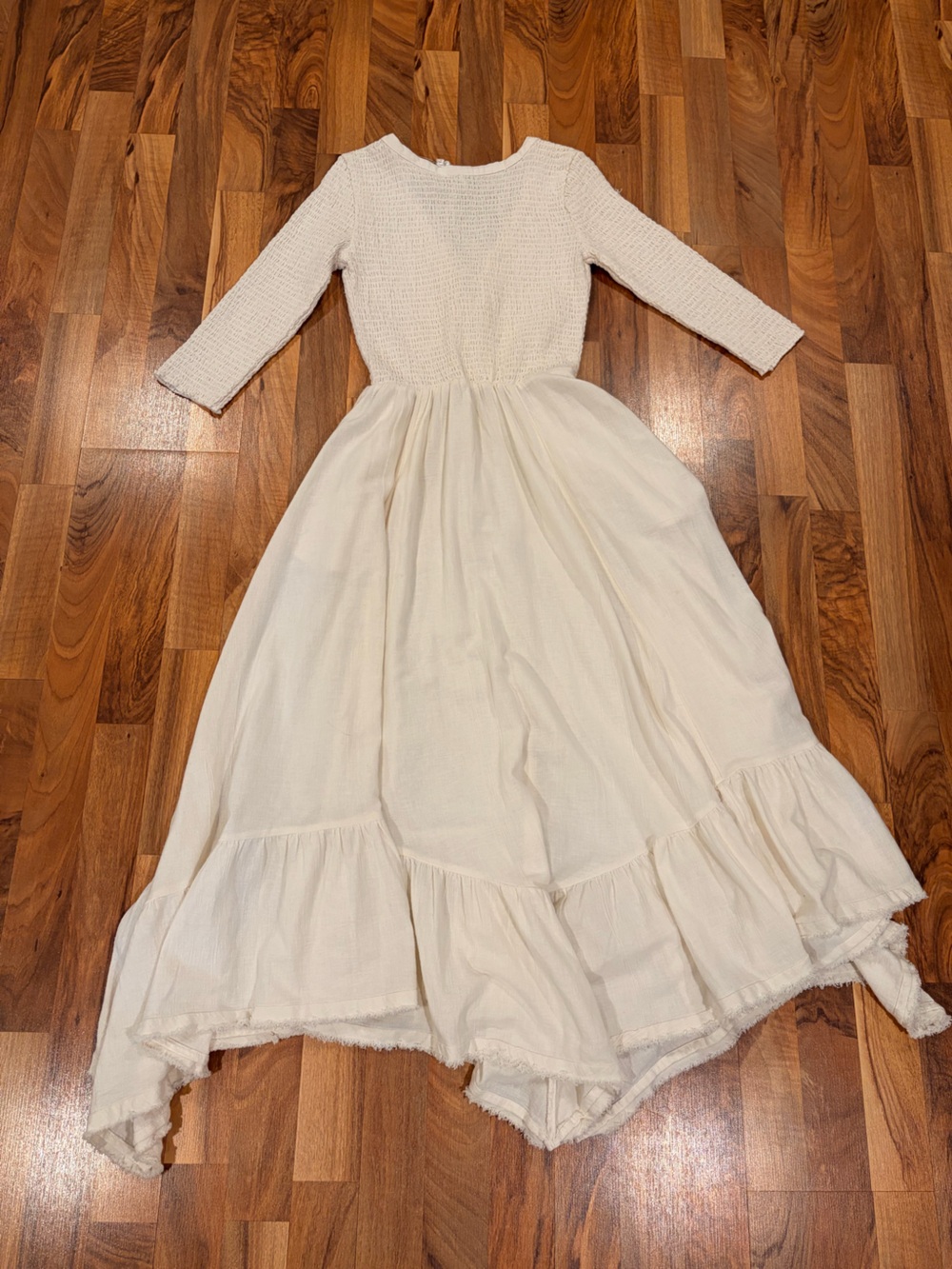Free People Cream Long Sleeve Maxi Dress - Picture 5 of 10